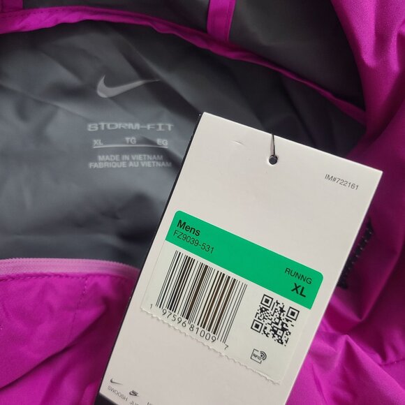 Nike Aeroswift Storm-Fit Aerogami Running Jacket FZ9039-531 Size XL Purple - Picture 3 of 3